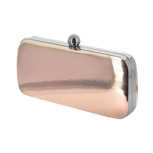 Dara Rose Gold Mirror Clutch