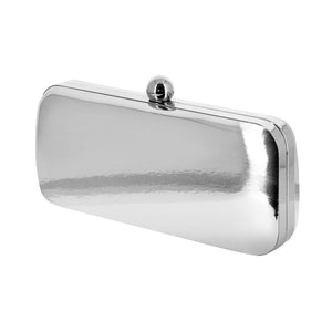 Dara Silver Mirror Clutch