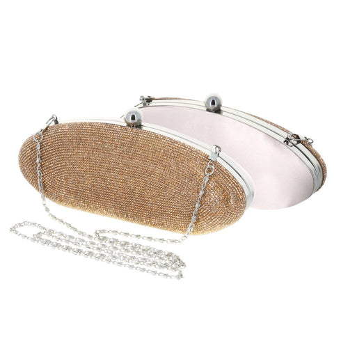 Elip Pink Rhinestone Clutch