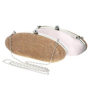 Elip Pink Rhinestone Clutch