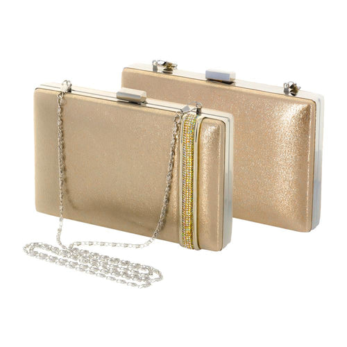 Heda Gold Rhinestone Clutch