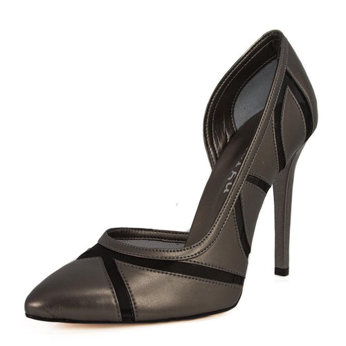 LALE Anthracite Tulle Stiletto (Left View)