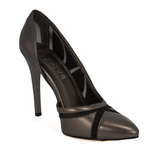 LALE Anthracite Tulle Stiletto (Right View)
