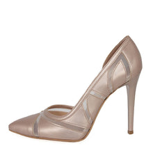 LALE Pearl Pink Tulle Stiletto (Side View)