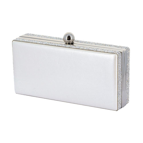 Lasi White Rhinestone Clutch