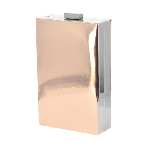 Mina Rose Gold Mirror Clutch