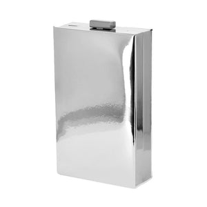 Mina Silver Mirror Clutch