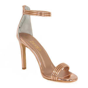 Susu Rose Gold Mirror Sandal (Right View)