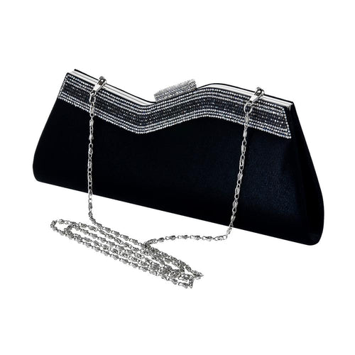 Ziga Black Rhinestone Clutch