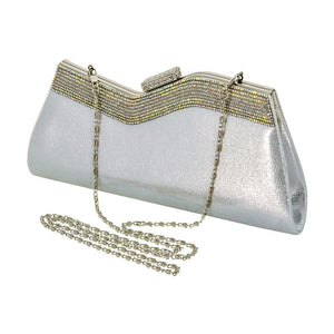 Ziga Silver Rhinestone Clutch